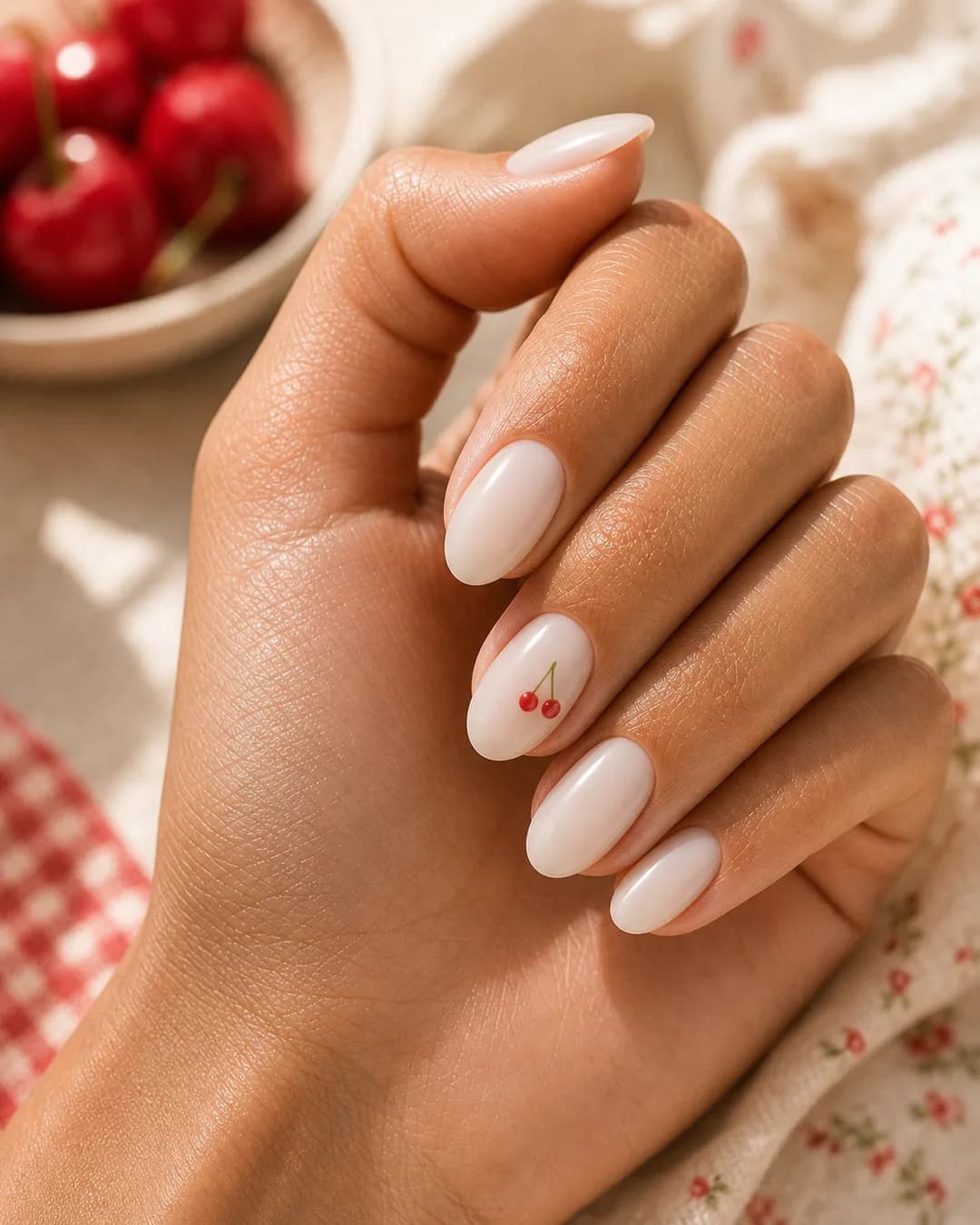 Uñas con cerezas