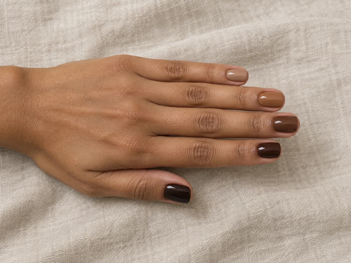 Uñas marrones