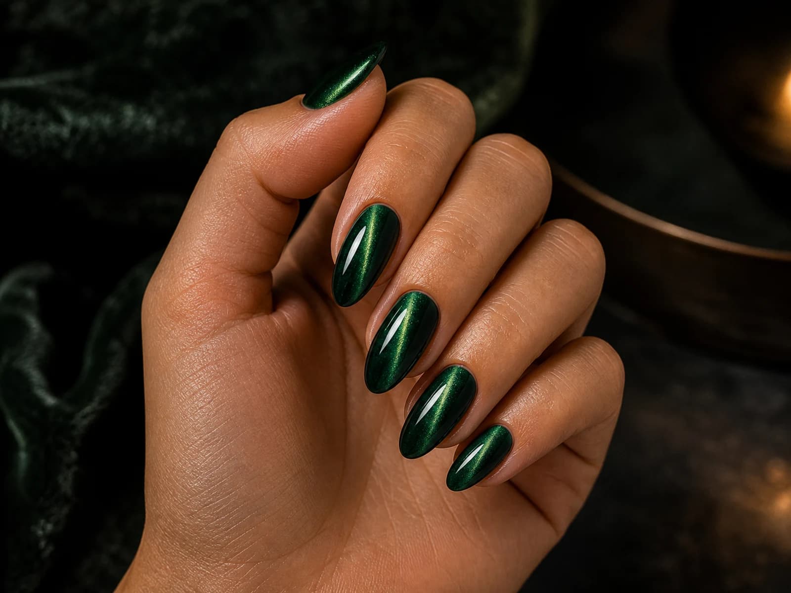 Uñas ojo de gato