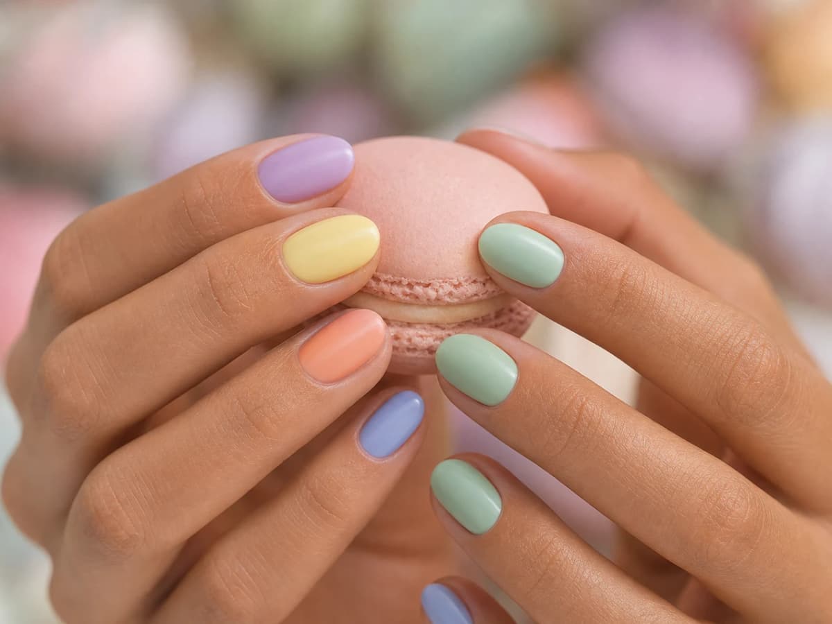 Uñas pastel