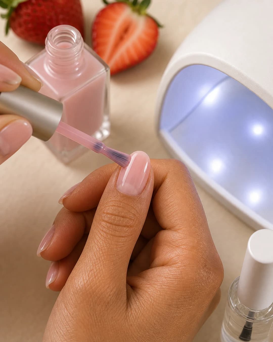 Cómo hacer uñas strawberry milk jelly