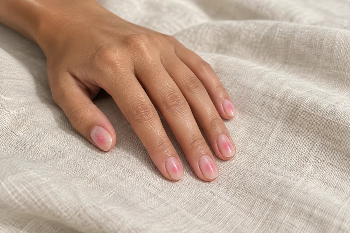 Uñas efecto blush