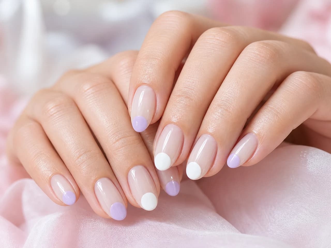 Uñas bubble french