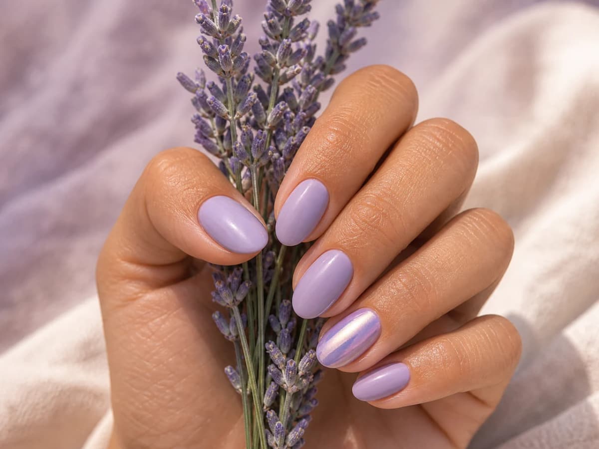 Uñas lilas