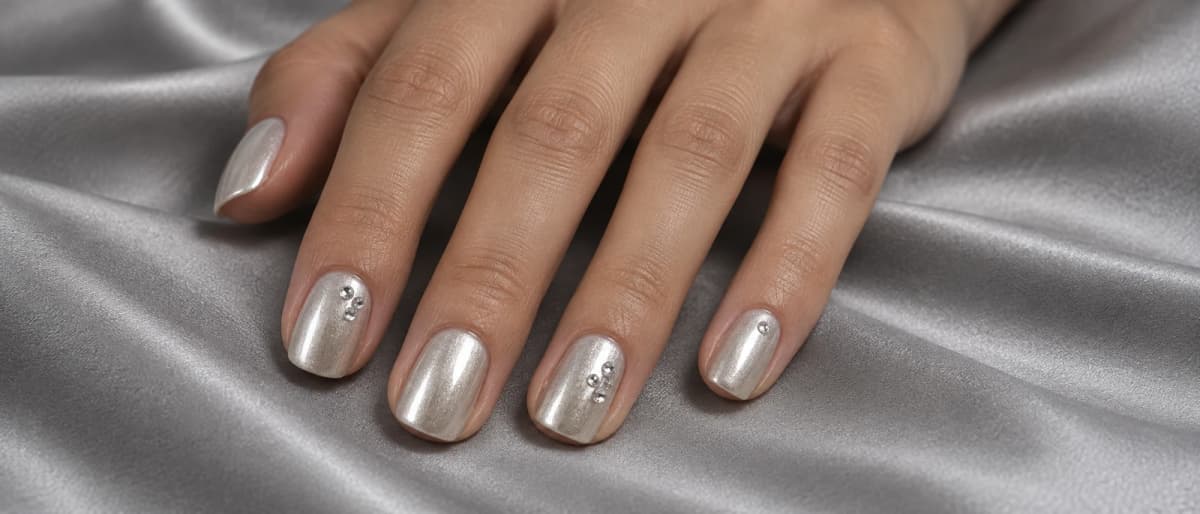 Uñas 3D: cristales dispersos y relieve