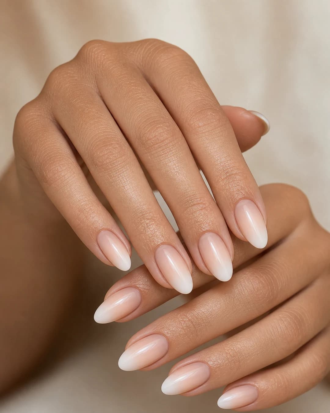 Clean nails con baby boomer ultra-sutil quiet luxury
