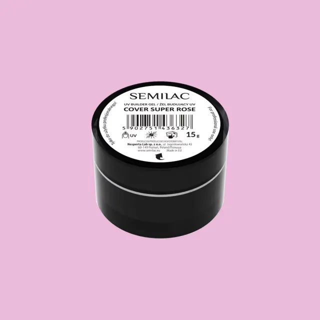 Gel constructor Semilac Builder Gel Cover Super Rose (15 g)