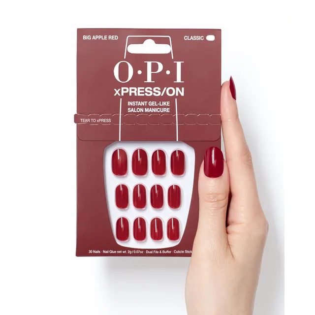 OPI xPRESS/ON Big Apple Red