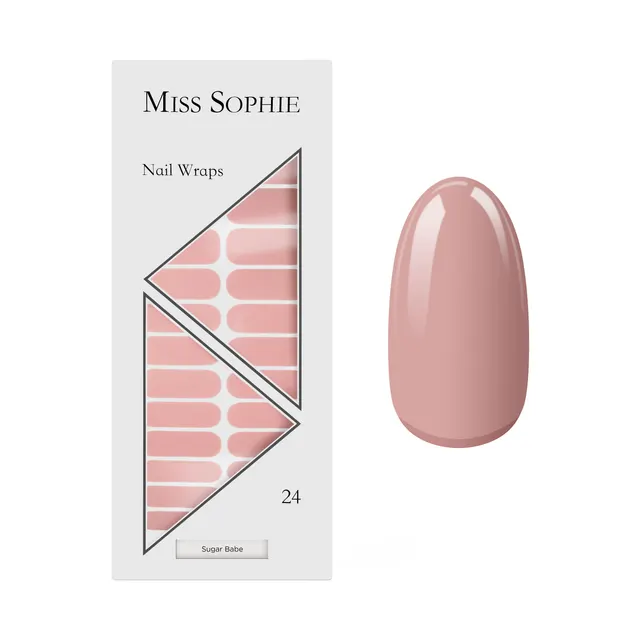 Láminas para uñas Miss Sophie Sugar Babe, nude (24 láminas)